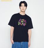  Áo Phông ADLV Animated Font Short Sleeve T-Shirt Đen 