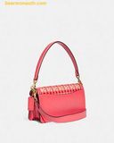  Túi Đeo Vai Coach Tabby Shoulder Bag 26 With Weaving CB847 Hồng San Hô 