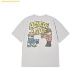  Áo Phông ADLV Ac Bear Graffiti Short Sleeve T-Shirt Xám 