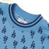 Áo Sweat MLB Classic Monogram Full-Size Fleece Overfit Man-to-Man LA (L.Blue) 3AMTM0926-07BLL 