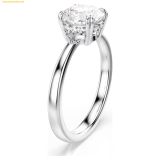  Nhẫn Swarovski Stilla cocktail ring Round cut, White, Silver-tone finish 5717938 