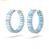  Khuyên Tai, Bông Tai Swarovski Matrix hoop earrings 5659037 Blue 