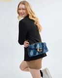  Túi Đeo Vai Coach Tabby Shoulder Bag 26 With Repurposed Denim Patchwork Quilting CAM91 Denim 