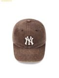  Mũ Lưỡi Trai MLB Heavy Wash Unstructured Ball Cap NY (Brown) 3ACPVV45N-50BRS 