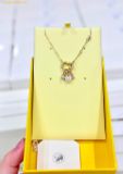  Dây Chuyền Swarovski Idyllia pendant Mixed cuts, Heart, Key, Pink, 18K gold finish 5737290 