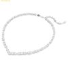  Dây chuyền, Vòng Cổ Swarovski Mesmera necklace Mixed cuts, White, Rhodium plated 5665242 
