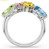  Nhẫn Swarovski Gema ring Mixed cuts, Multicolored, Rhodium plated 5708940 