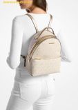  Balo Michael Kors Sheila Medium Two-Tone Signature Logo Backpack Pale Gold 35F4G6HB6M 