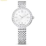  Đồng Hồ Swarovski Matrix tennis 7-link watch Swiss Made, Metal bracelet, Silver tone, Stainless steel 5673022 