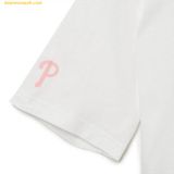  Áo Phông MLB Checkerboard Clipping Logo Overfit Short Sleeve T-Shirt PHI (White) 3ATSO0233-10WHS 