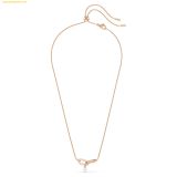  Dây Chuyền, Vòng Cổ Swarovski Constella pendant Crystal pearl, Round cut, White, Rose gold-tone plated 
