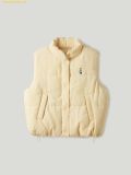  Áo Khoác Ghile WHOAU Corduroy Padding Vest Màu Vàng 