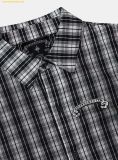  Áo Sơ Mi Bad Blood Cosmo Graphic Short Sleeve Shirt - White Check w-sht25-006 