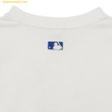  Áo Phông MLB Cube Clipping Monogram Overfit Short Sleeve T-Shirt LA (White) 3ATSM0333-07WHS 