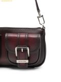  Túi Đeo Vai Michael Kors Zoe Small Burnished Leather Pochette Oxblood 32F5TZCU1O 