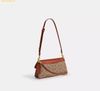  Túi Đeo Vai COACH Jet Shoulder Bag In Signature Canvas Tan Caramel CBA83 