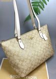  Túi Tote Coach Gallery Tote Bag In Signature Canvas Màu Khaki Cs187 