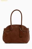  Túi Đeo Vai Coach Empire 21 Carryall Bag in Suede Brown 
