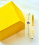  Lắc Tay Swarovski One bracelet Mixed cuts, Heart, Blue, Rhodium plated 5743019 