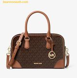  Túi Đeo Chéo Michael Kors Thompson Medium Signature Logo Satchel 35F5G7OS6B Nâu Logo 