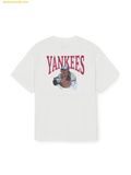  Áo Phông MLB New Year's Horse Graphic Short Sleeve T-Shirt New York Yankees 3ATSQ0161-50IVS 