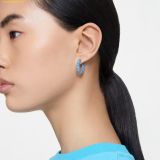  Khuyên Tai, Bông Tai Swarovski Matrix hoop earrings 5659037 Blue 