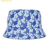  Mũ Bucket MLB Cube Monogram Bucket Hat LA (Blue) 3AHTM033N-07BLS 