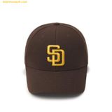  Mũ Lưỡi Trai MLB Newfit Structure Ball Cap SD (D.Brown) - 3ACP0802N-13BRD Nâu Phom Cứng 