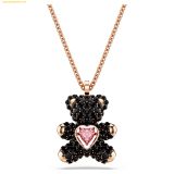  Dây Chuyền, Dây Đeo Cổ Swarovski Teddy pendant Teddy, Black, Rose gold-tone plated 