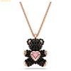 Dây Chuyền, Dây Đeo Cổ Swarovski Teddy pendant Teddy, Black, Rose gold-tone plated