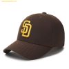 Mũ Lưỡi Trai MLB Newfit Structure Ball Cap SD (D.Brown) - 3ACP0802N-13BRD Nâu Phom Cứng