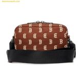  Túi Đeo Chéo MLB Monogram Mini Crossbody Boston Red Sox D.Brown 3ACRS012N-43BRD 