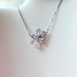  Dây Chuyền Swarovski Volta Necklace Bow, Small, White, Rhodium Plating 5647583 