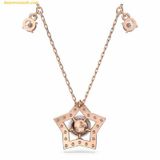 Dây Chuyền, Vòng Cổ Swarovski Stella Necklace Crystal Pearls, Star, White, Rose Gold-Tone Plated 5645382 