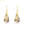  Bông Tai, Khuyên Tai Swarovski Energic drop earrings Brown, Gold-tone plated 5616263 