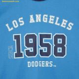  Áo Phông MLB Varsity Number Graphic Overfit Short Sleeve T-Shirt LA (L.Blue) 3ATSV0334-07BLL 