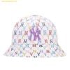 Mũ Bucket MLB Monogram Rainbow Dome Hat New York Yankees White 32CPH4111-50W