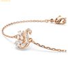  Vòng Tay, Lắc Tay Swarovski Swan bracelet Mixed cuts, Swan, White, Rose gold-tone plated 5738202 