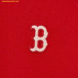  Áo Sweat MLB Women's Varsity Crop Half-Zip Sweater BOS (L.Red) 3FKPV0134-43RDL 