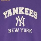  Áo Sweat MLB Varsity Fleece Overfit Man-to-Man NY (Violet) 3AMTV0436-50VOS Tím 