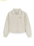  Áo Khoác Phao MLB Women's Vertical Wave Quilted Padded Jacket BOS (D.Cream) 3FPDB0146-43CRD 