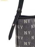  Túi Đeo Chéo MLB Classic Monogram Vintage Denim Bucket Bag New York Yankees 3ABMMV65N-50CGS (Size 24) Màu Đen 