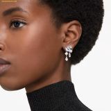  Bông Tai, Khuyên Tai Swarovski Mesmera drop earrings Mixed cuts, White, Rhodium plated 5665825 