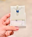 Dây Chuyền Swarovski Bella V pendant Round cut, Blue, Rhodium plated 5734232 