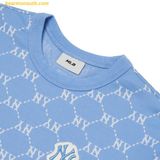  Áo Phông MLB Diamond Monogram New York Yankees Blue 3ATSM3023-50BLS 