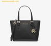 Túi Tote Mini Michael Kors Jet Set Travel Extra-Small Saffiano Leather Top-Zip Tote 35T9GTVT0L Đen