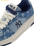  Giày Thể Thao MLB Chunky Liner Denim Classic Mono New York Yankees Blue 3ASXCDC4N-50BLS 