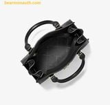  Túi Xách Michael Kors Small leather Hamilton satchel bag 35T1GHMS1L Đen Trơn 