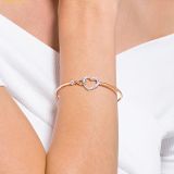  Vòng Tay, Lắc Tay Swarovski Hyperbola bangle Infinity and heart, White, Mixed metal finish 5518869 