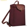  Balo Longchamp Le Pliage Original Backpack Size M Burgundy / Bordeaux - Recycled canvas 